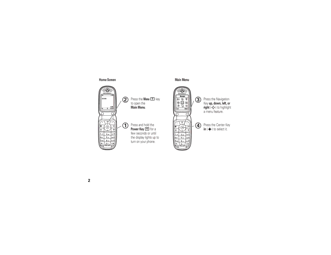 Motorola V195 manual Right S to highlight 