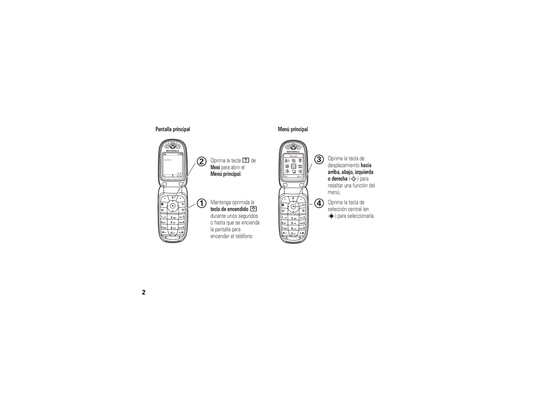 Motorola V195 manual Oprima la tecla Mde 