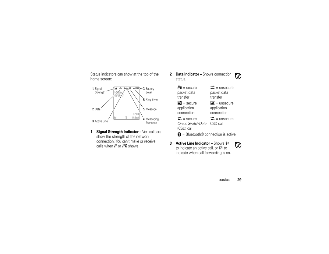 Motorola V195s manual Circuit Switch Data 