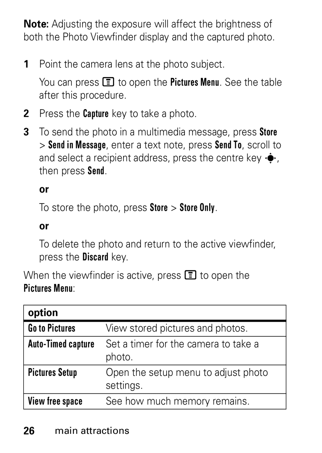 Motorola V235 GSM Series manual Option 