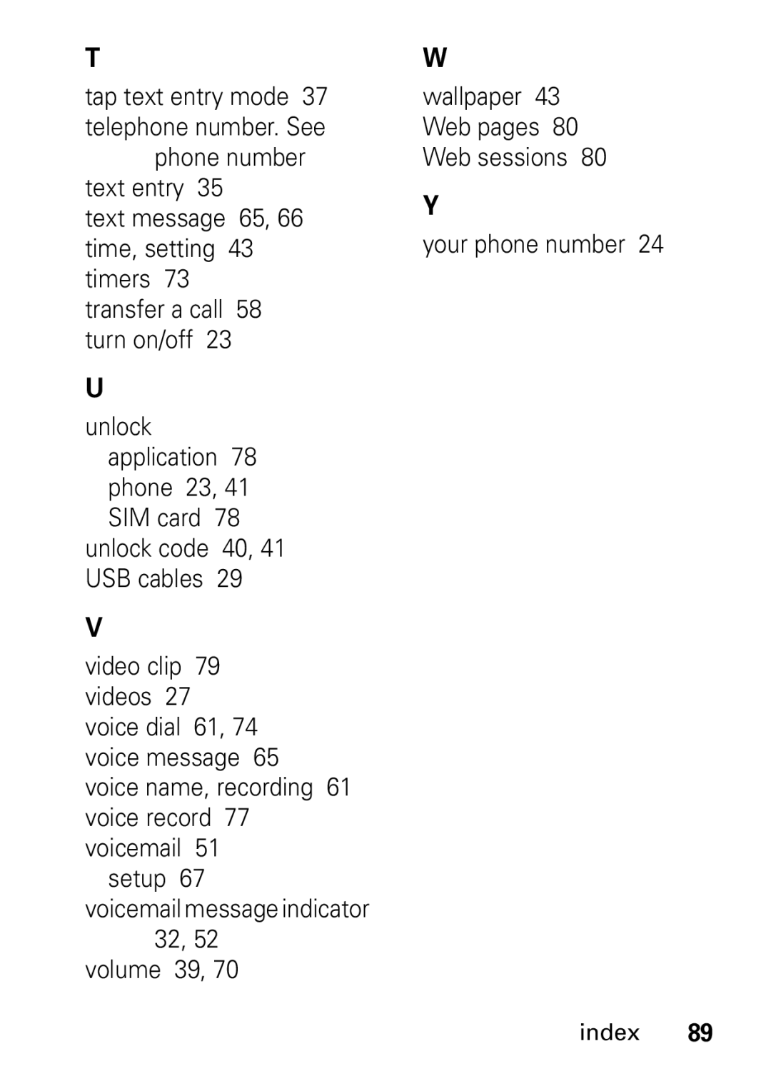 Motorola V235 GSM Series manual Your phone number 