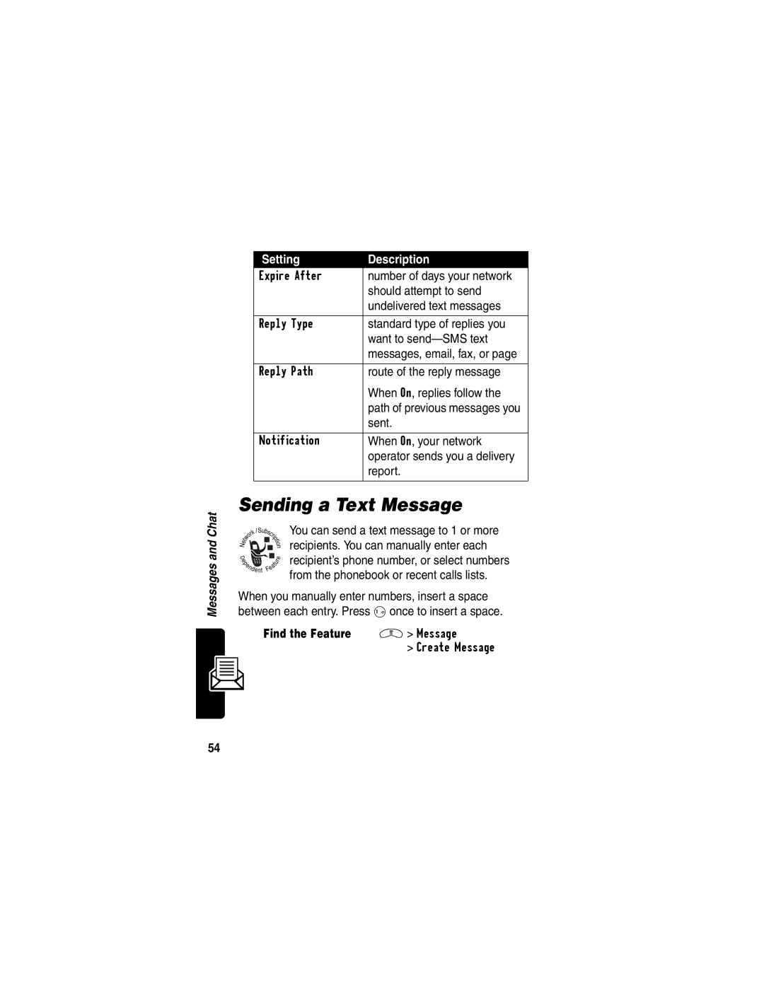 Motorola V290 manual Sending a Text Message, Sent 