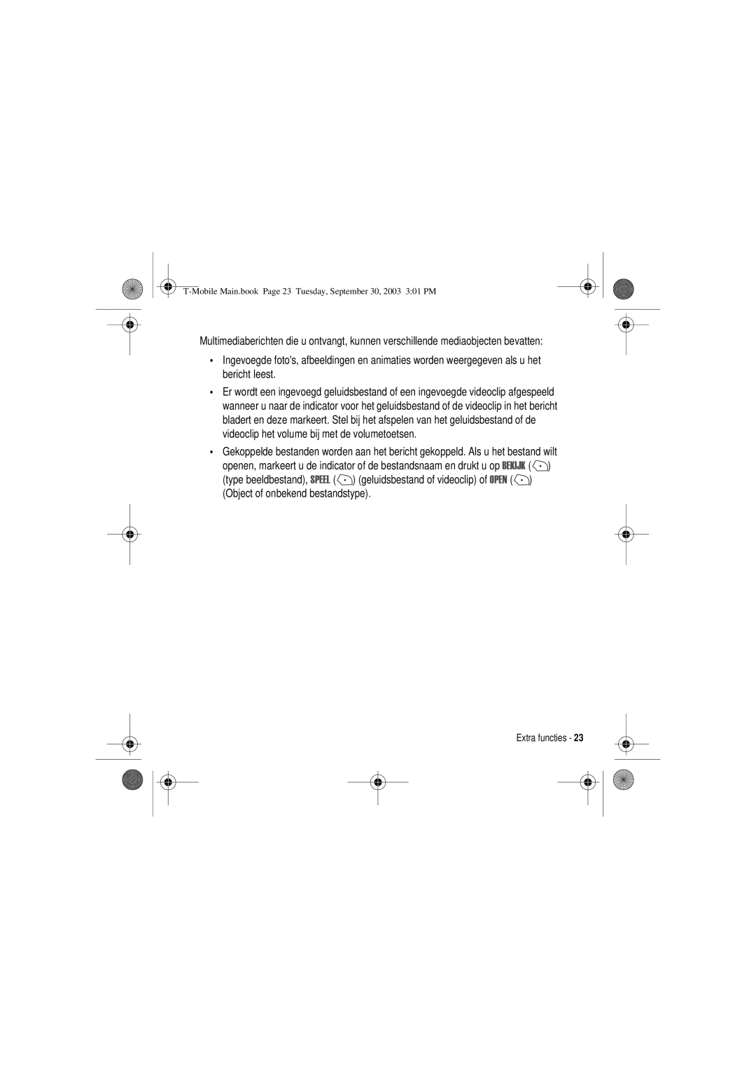 Motorola V300 manual Mobile Main.book Page 23 Tuesday, September 30, 2003 301 PM 