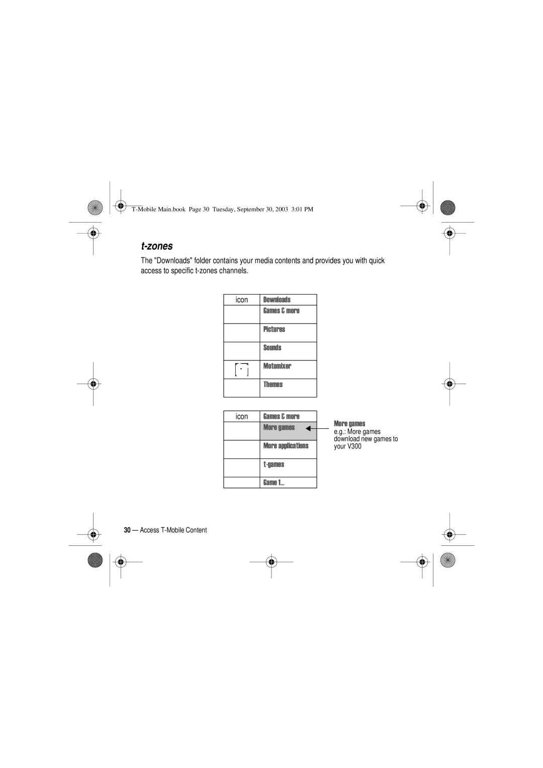 Motorola V300 manual Rzqordgv, 3LFWXUHV 6RXQGV 0RWRPLHU 7KHPHV, Wjdphv, Dph, 0RUHJDPHV 