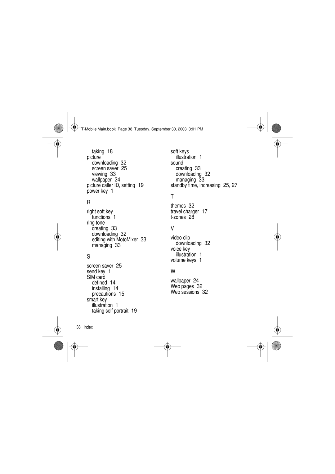 Motorola V300 manual Taking 18 picture 