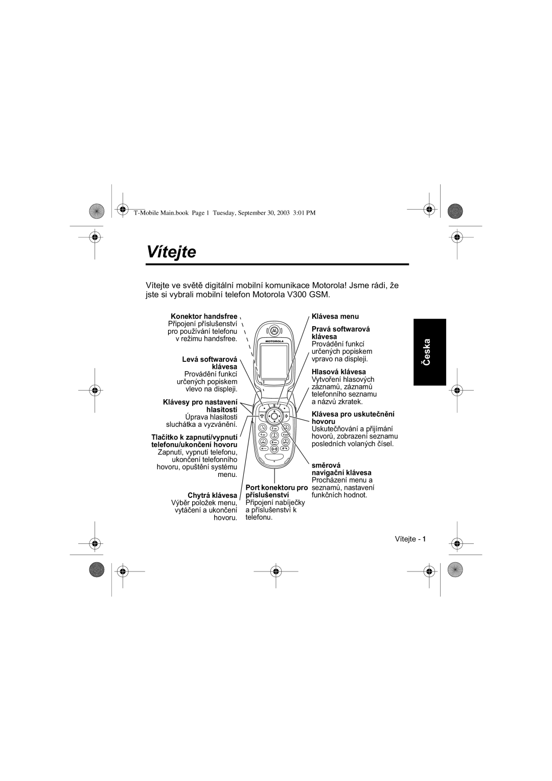 Motorola V300 manual 9mWHMWH 