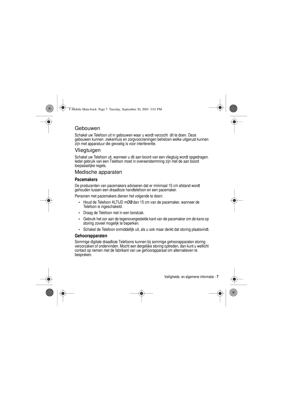 Motorola V300 manual Gebouwen, Vliegtuigen, Medische apparaten 