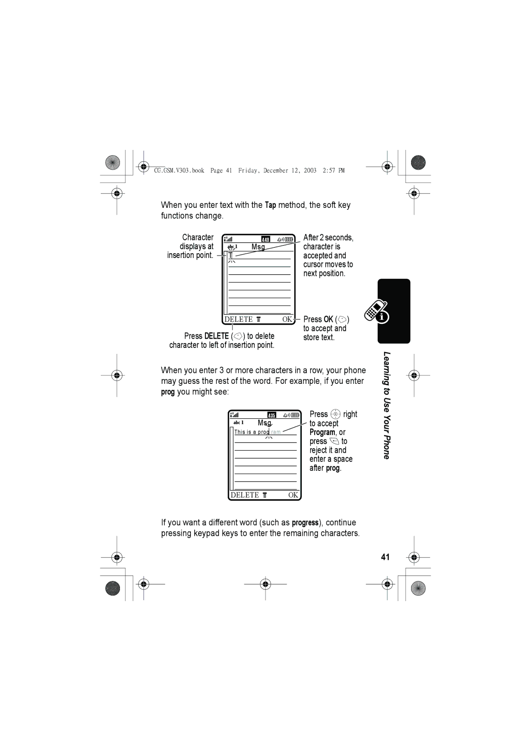 Motorola V303 manual Your Phone 