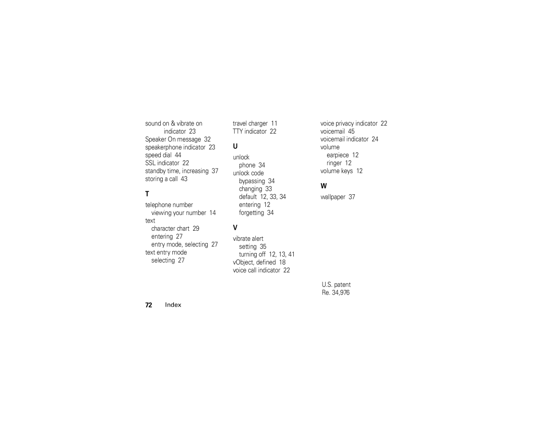 Motorola V325 manual Sound on & vibrate on indicator 