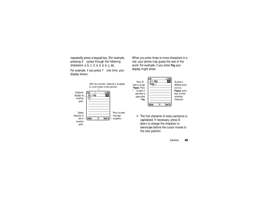 Motorola V3i user manual Prog 