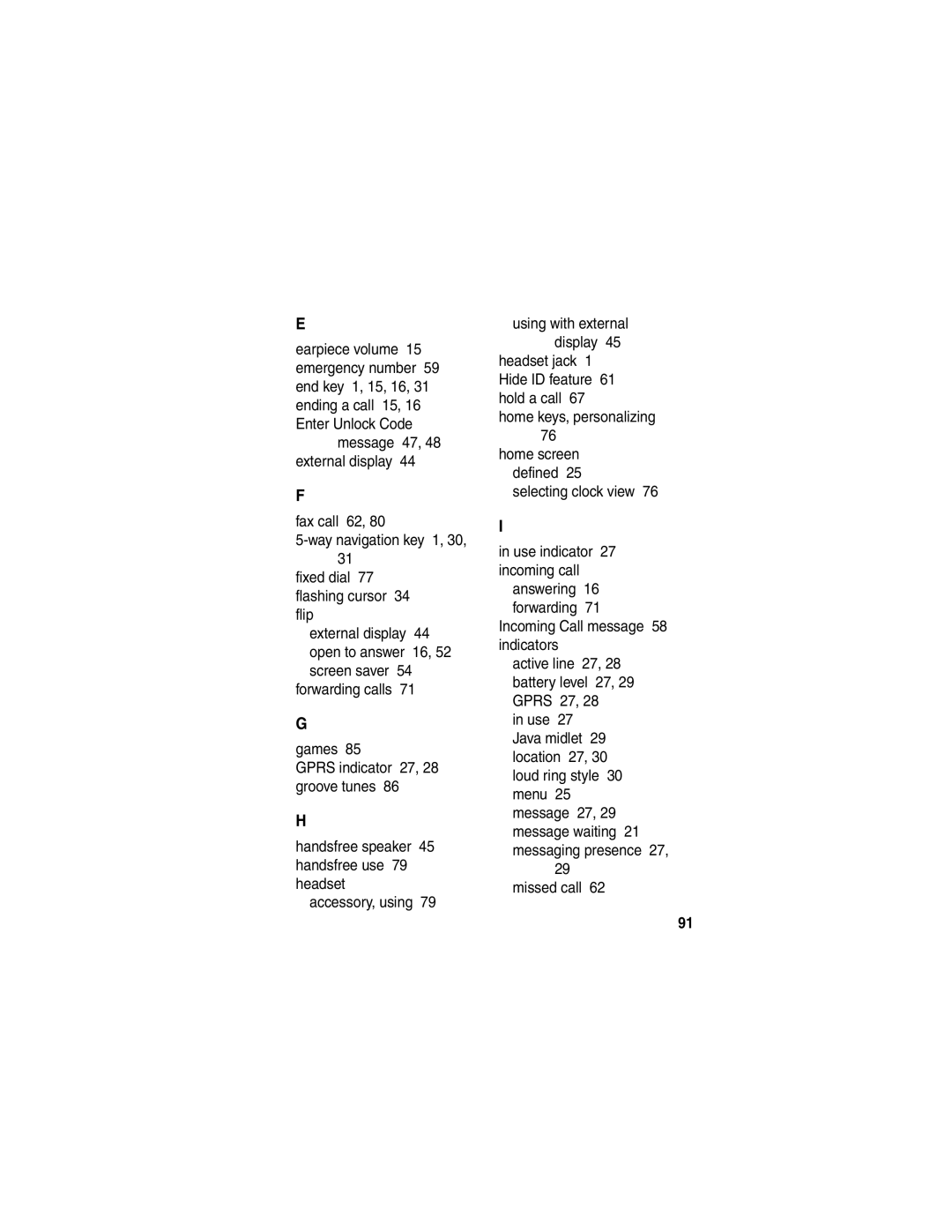 Motorola V505 manual Using with external display 