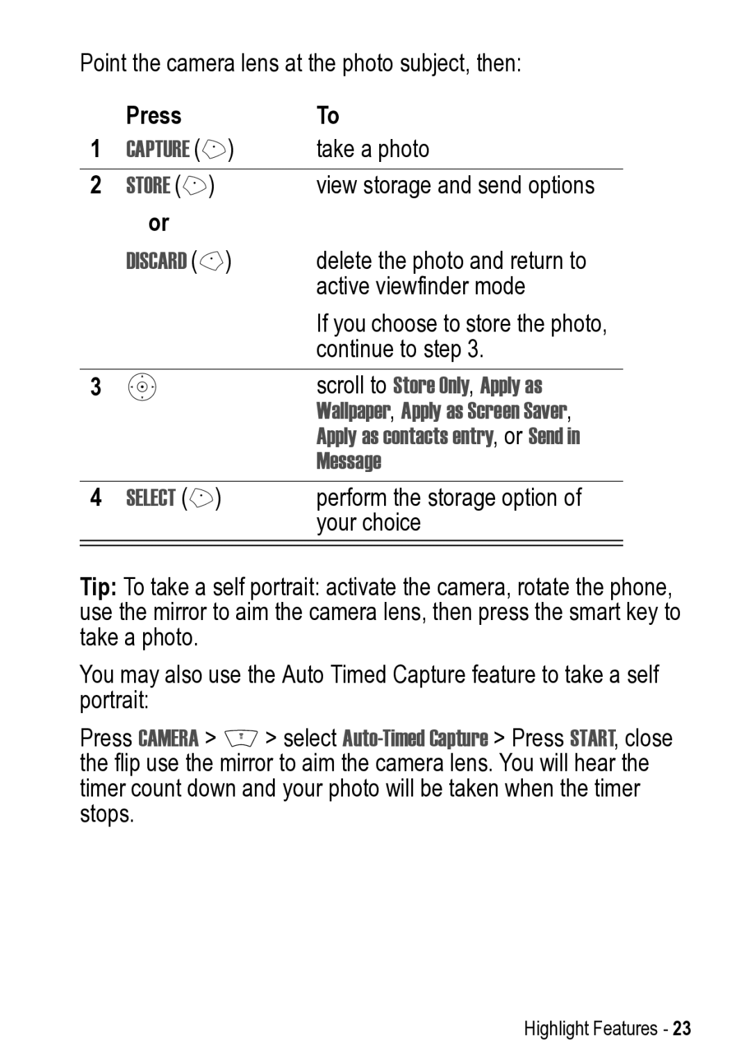 Motorola V525 Scroll to Store Only, Apply as, Wallpaper, Apply as Screen Saver, Apply as contacts entry, or Send, Message 