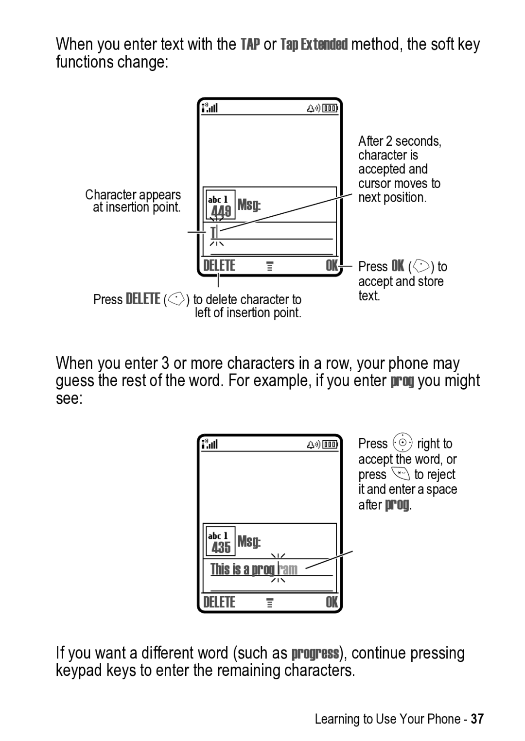 Motorola V525 manual Delete 