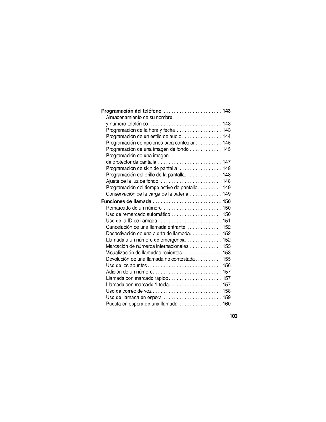 Motorola V540 manual 103, Programación del teléfono Almacenamiento de su nombre 