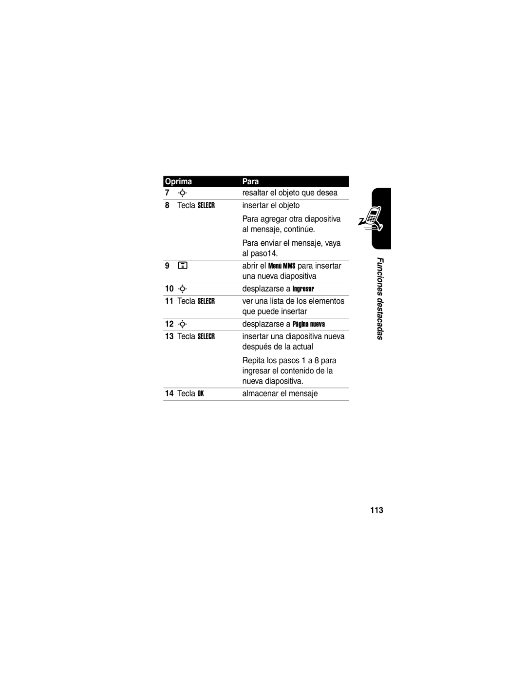 Motorola V540 manual 113 