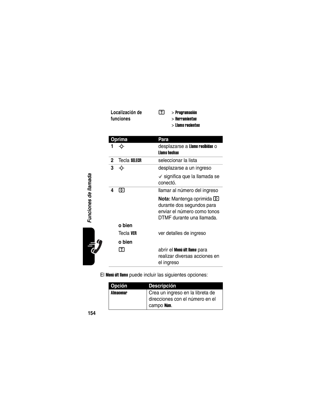 Motorola V540 manual 154 