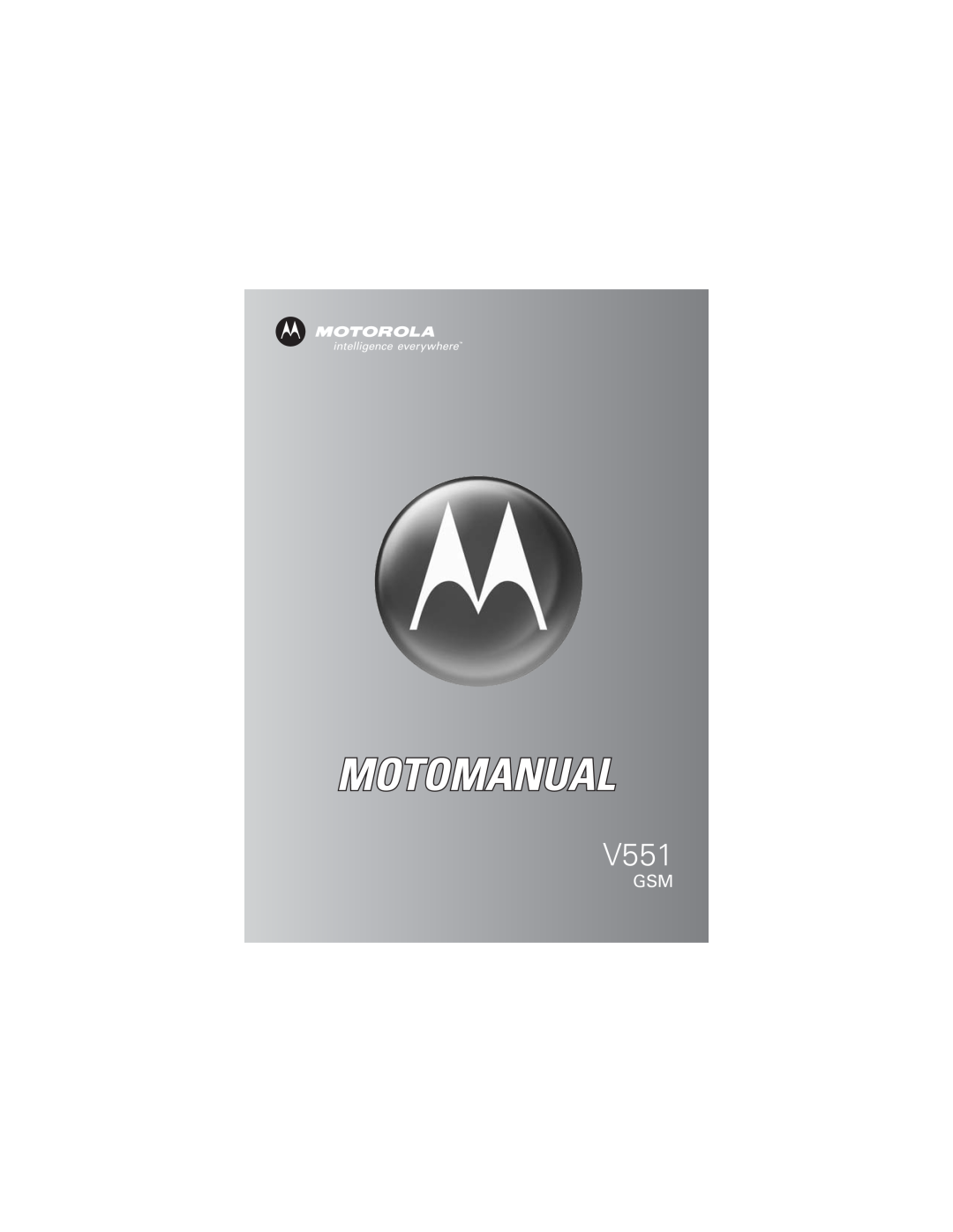 Motorola V551SLVATT manual 