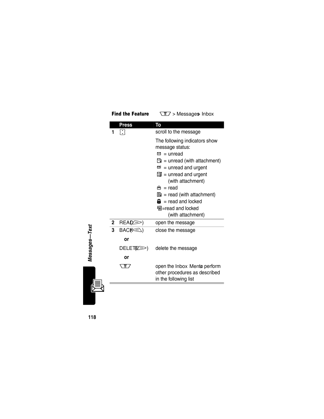 Motorola V60p manual 118 