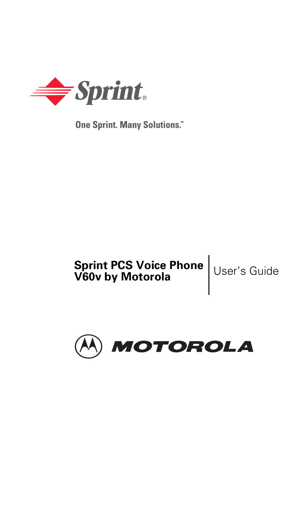 Motorola V60v manual User’s Guide 