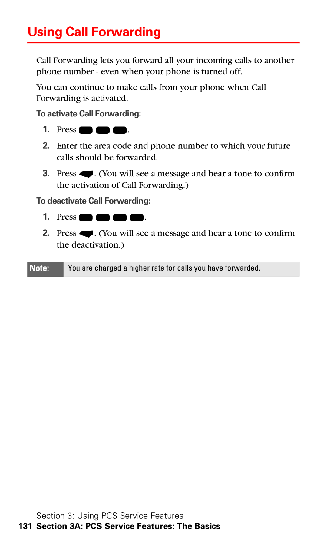 Motorola V60v manual Using Call Forwarding 