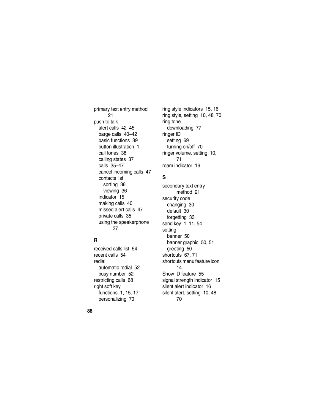 Motorola V65p manual Using the speakerphone 