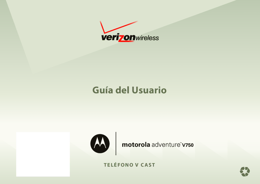 Motorola V750 manual Guía del Usuario 