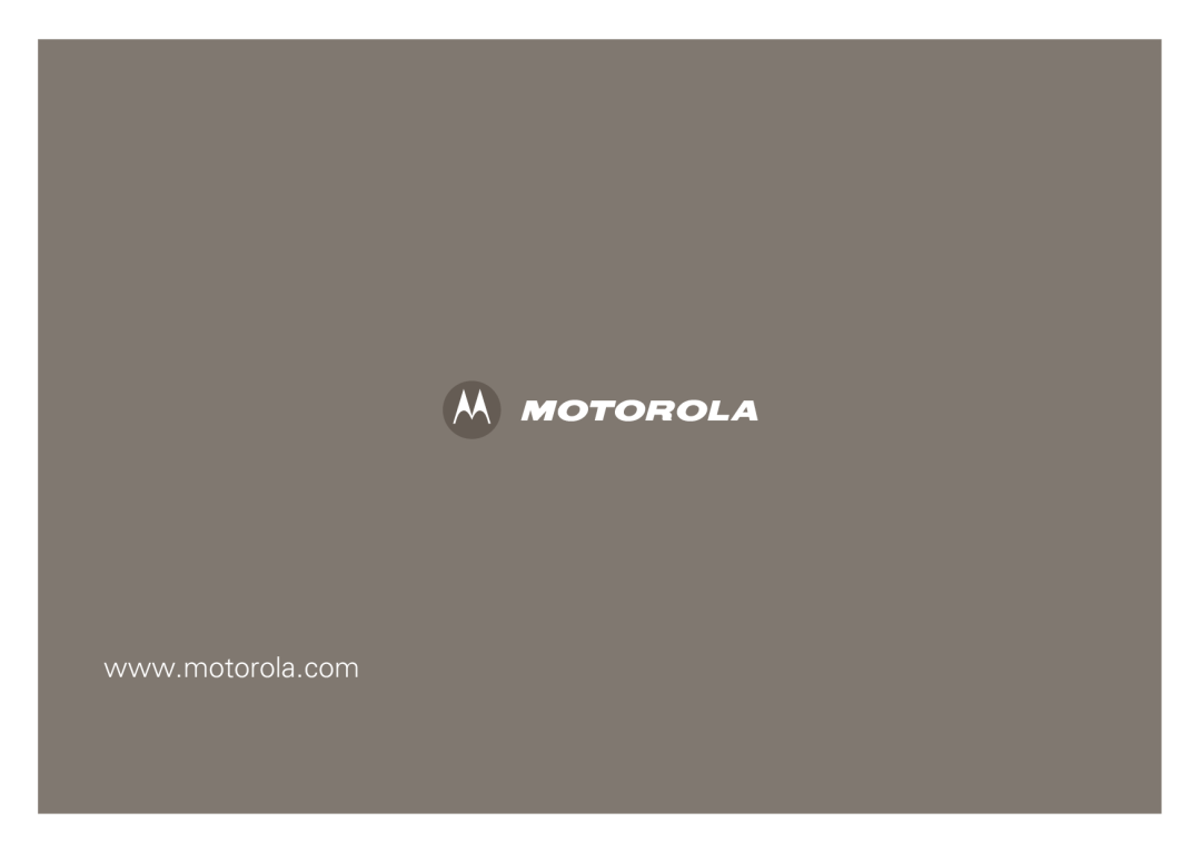 Motorola V8 manual 