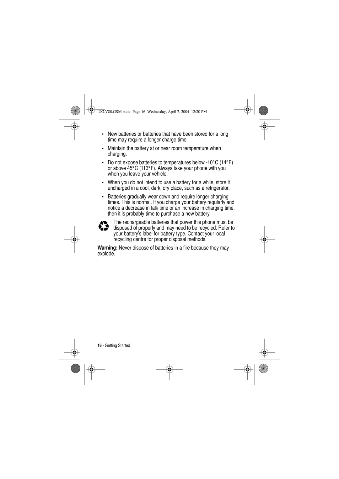 Motorola manual UG.V80.GSM.book Page 16 Wednesday, April 7, 2004 1220 PM 