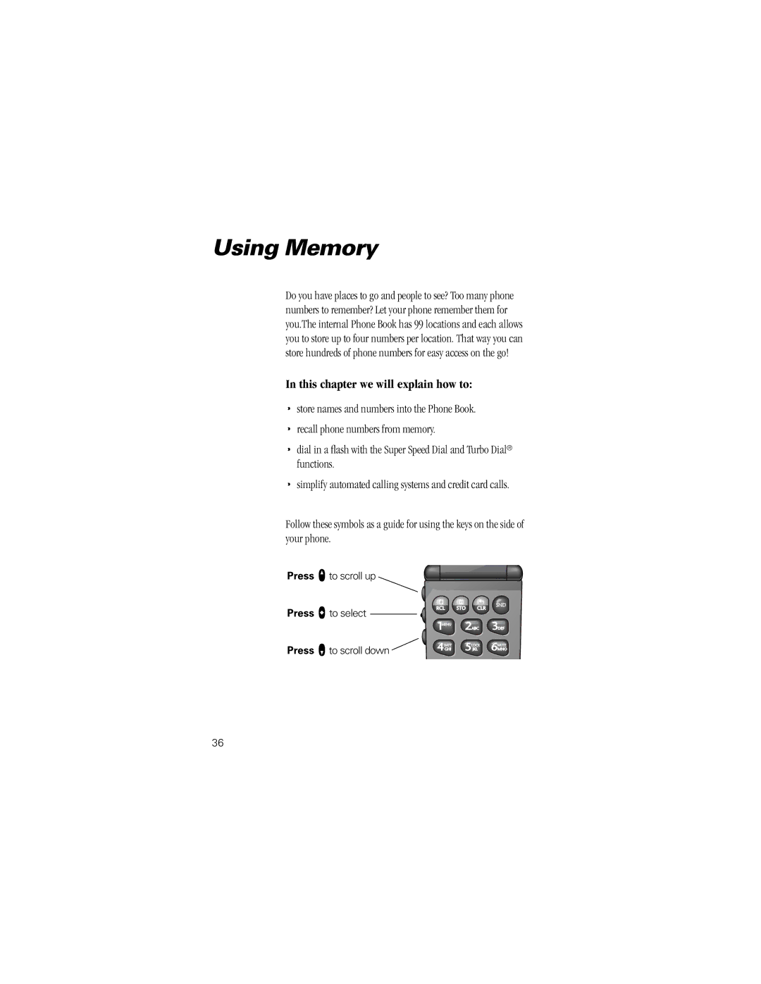 Motorola V8160 specifications Using Memory 