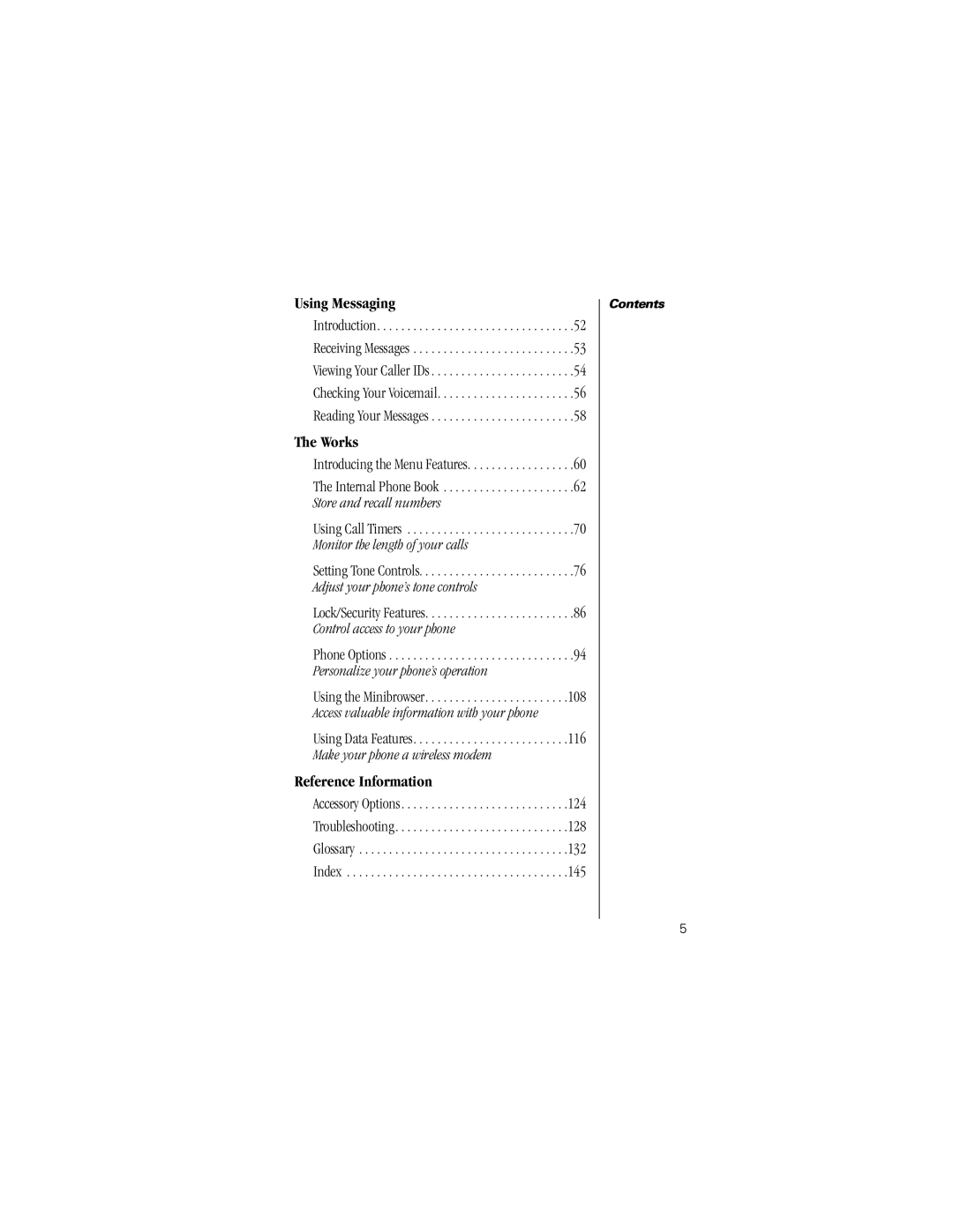 Motorola V8162 specifications Using Messaging 