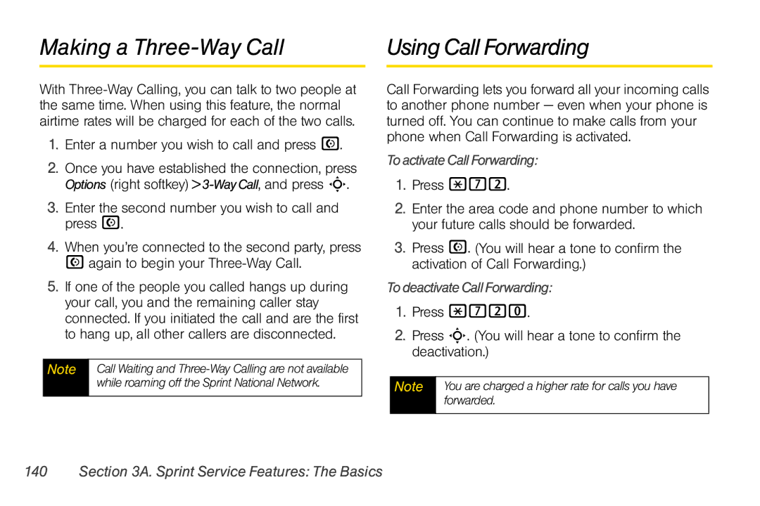 Motorola V950 manual Making a Three-Way Call, Using Call Forwarding, Enter a number you wish to call and press N 