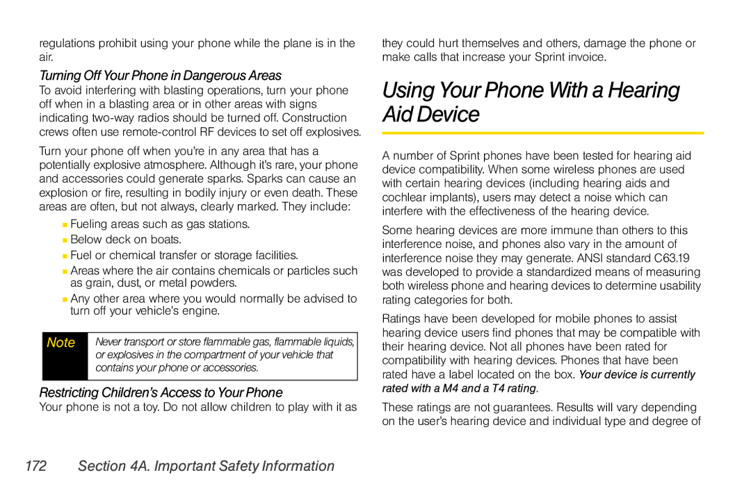 Motorola V950 manual Using Your Phone With a Hearing Aid Device, Contains your phone or accessories 