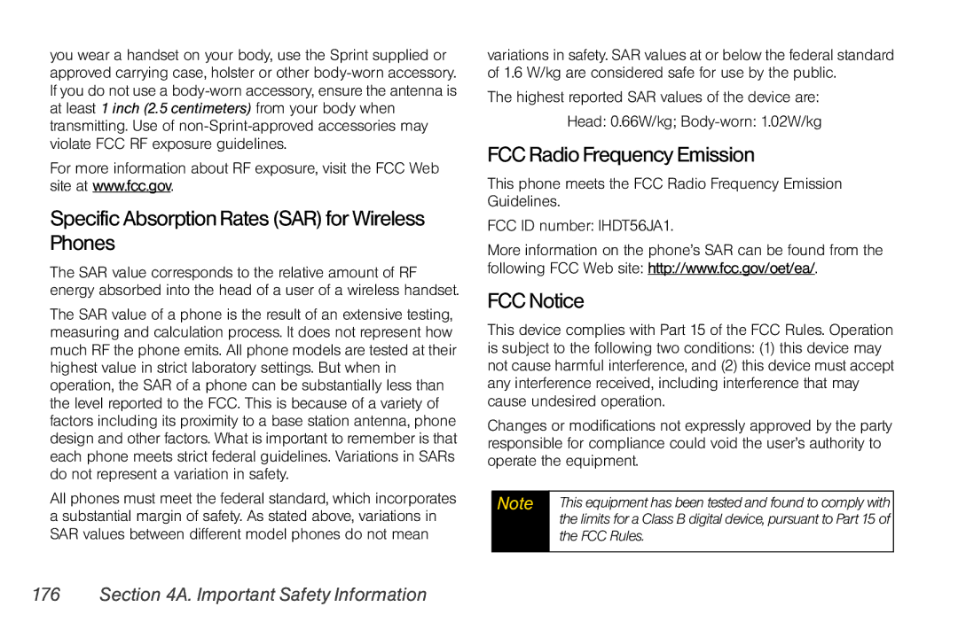 Motorola V950 manual FCCRadioFrequencyEmission, FCCNotice, SpecificAbsorptionRatesSARforWireless Phones, FCC Rules 