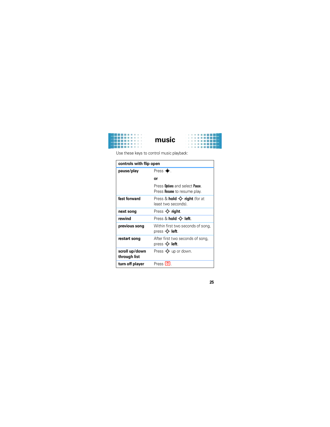 Motorola VE465 manual Controls with flip open 