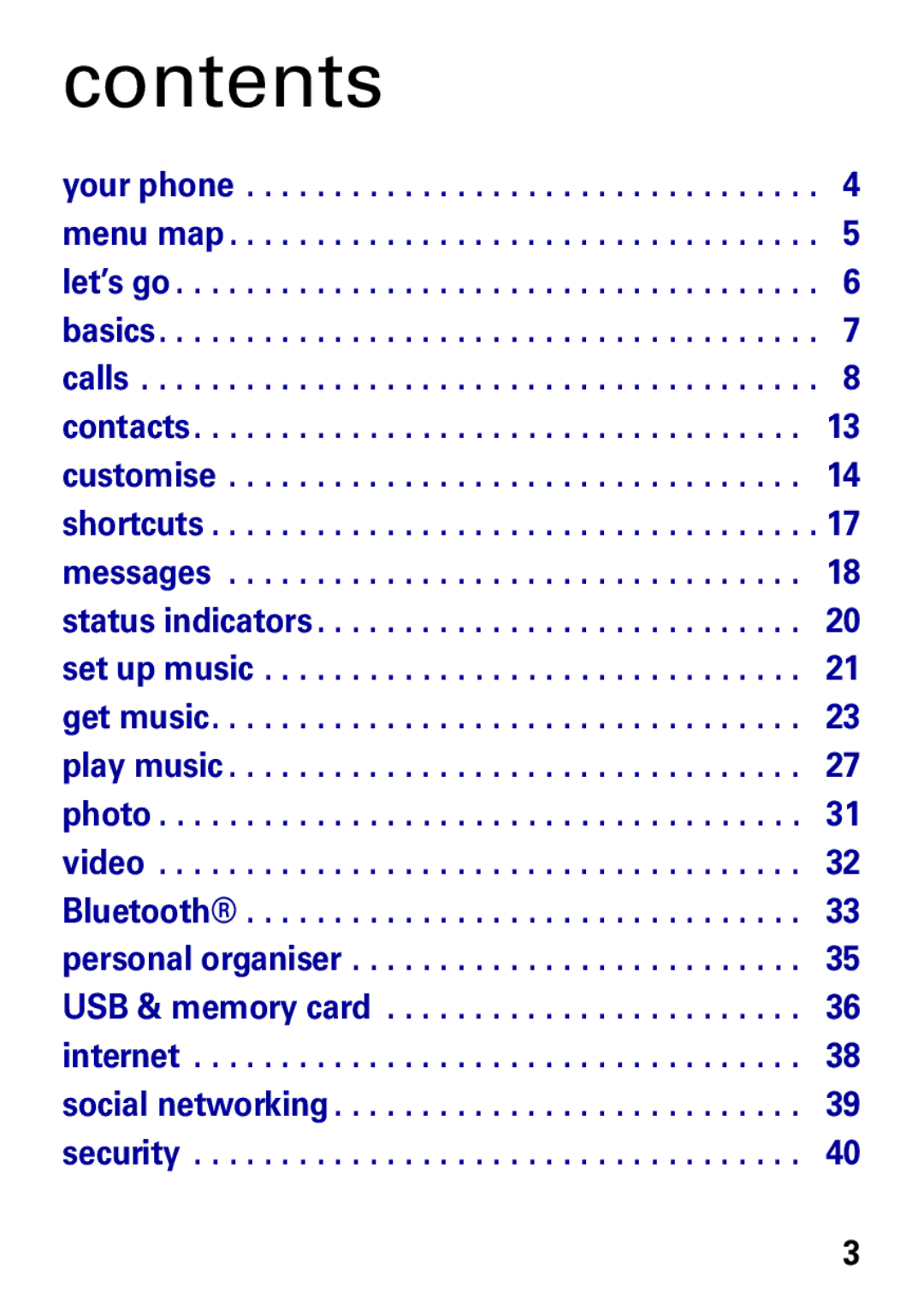 Motorola VE538 manual Contents 