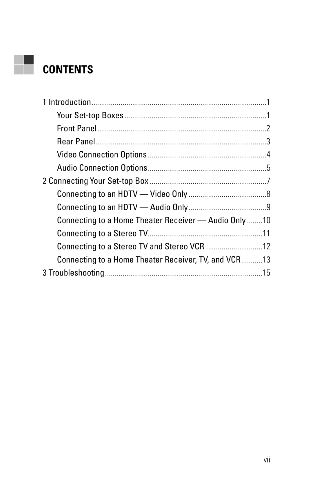 Motorola VIP1200, VIP1216 installation manual Contents 