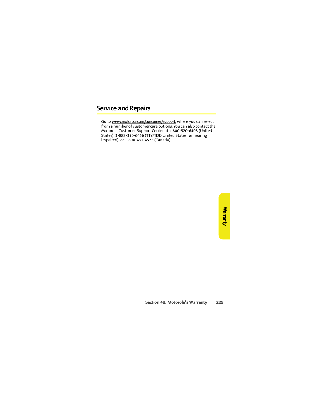 Motorola VM9 manual Service and Repairs, 229 