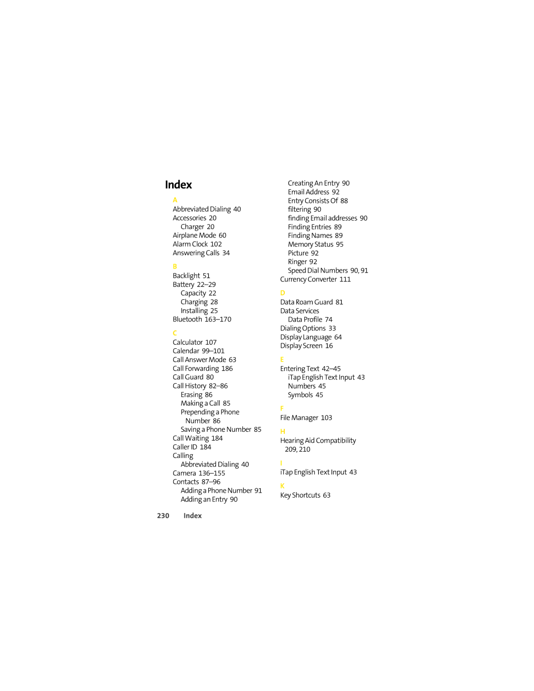 Motorola VM9 manual Index 