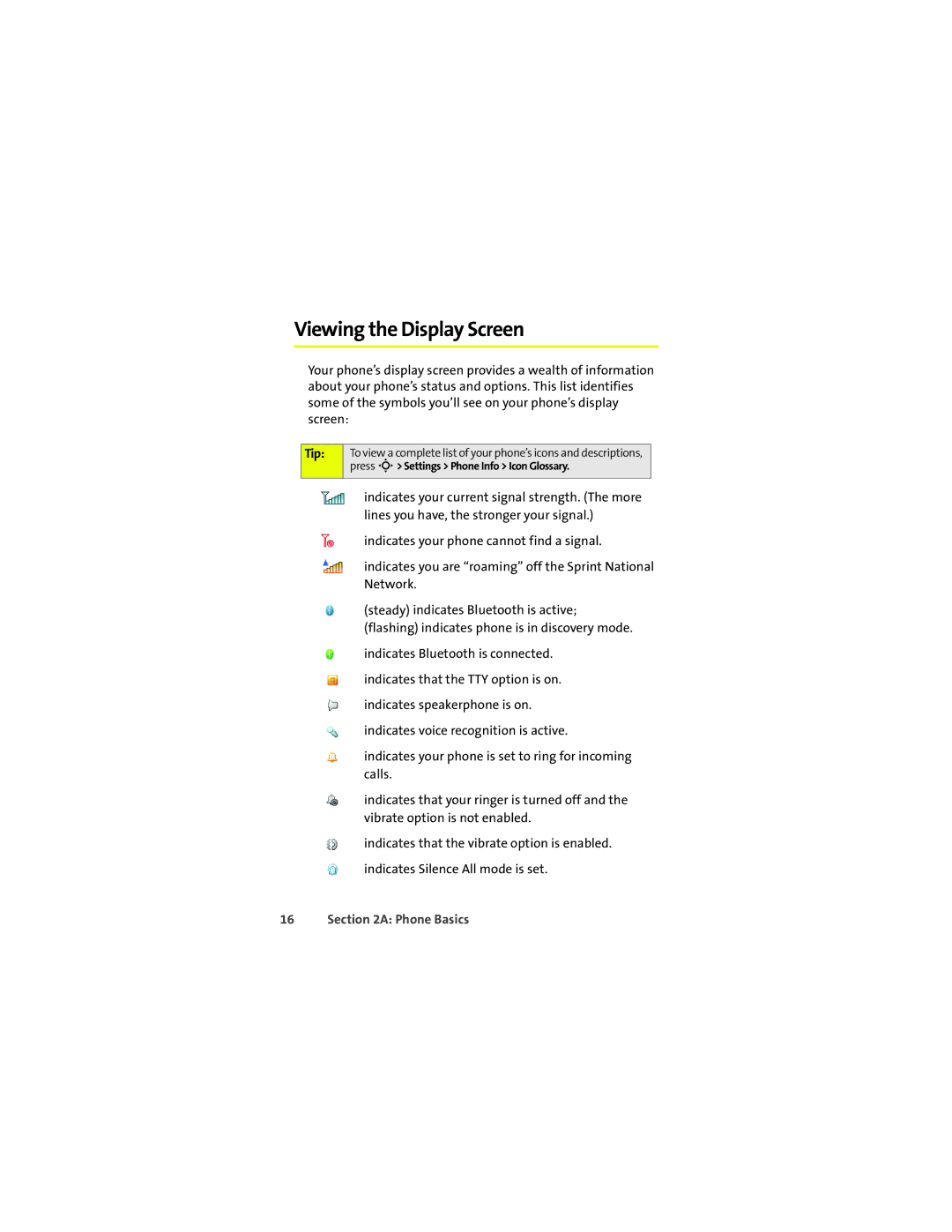 Motorola VM9 manual Viewing the Display Screen, Tip 