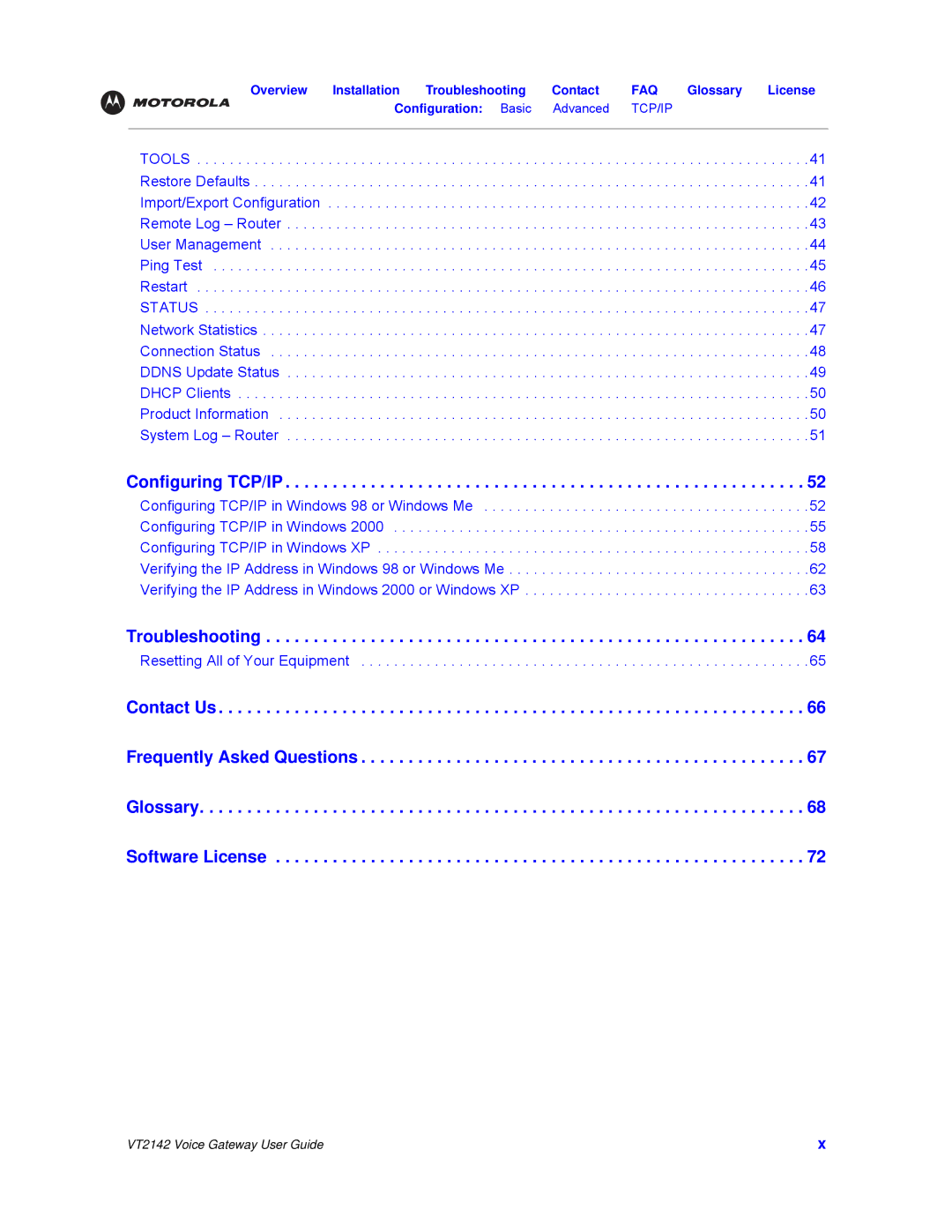 Motorola VT2142 manual Troubleshooting 