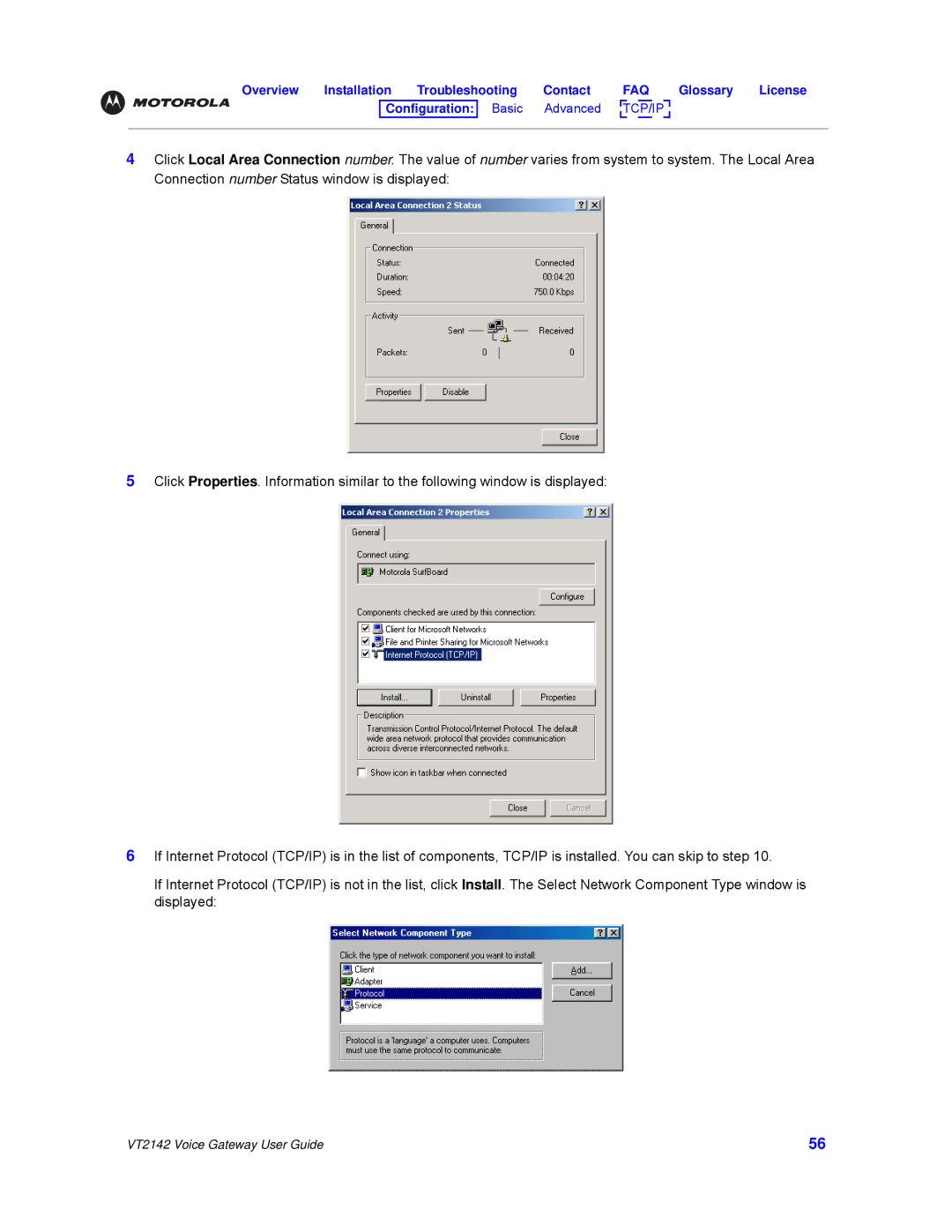 Motorola manual VT2142 Voice Gateway User Guide 