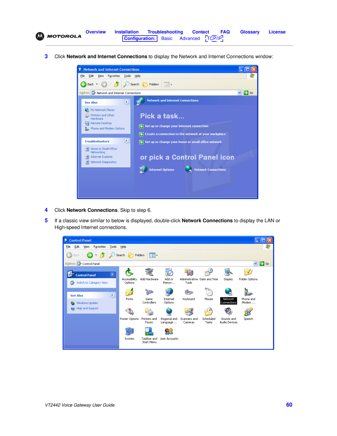 Motorola manual VT2442 Voice Gateway User Guide 