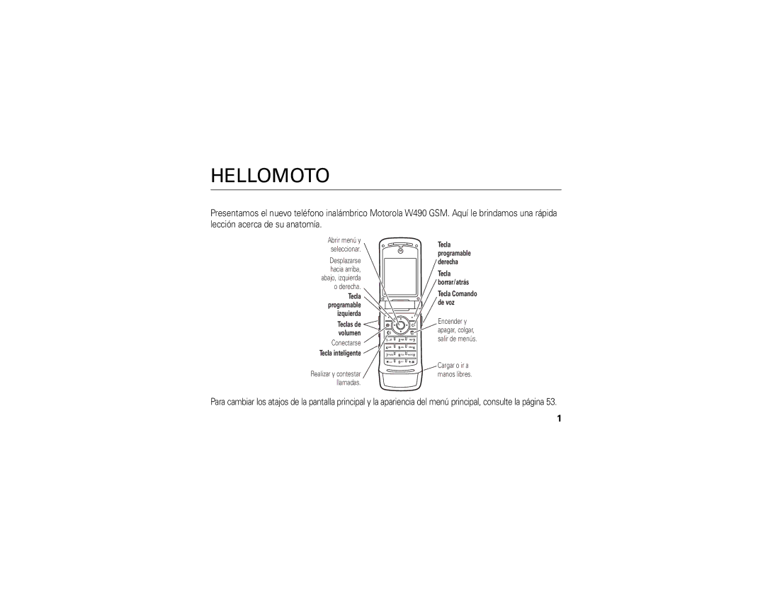 Motorola W490 manual Conectarse 