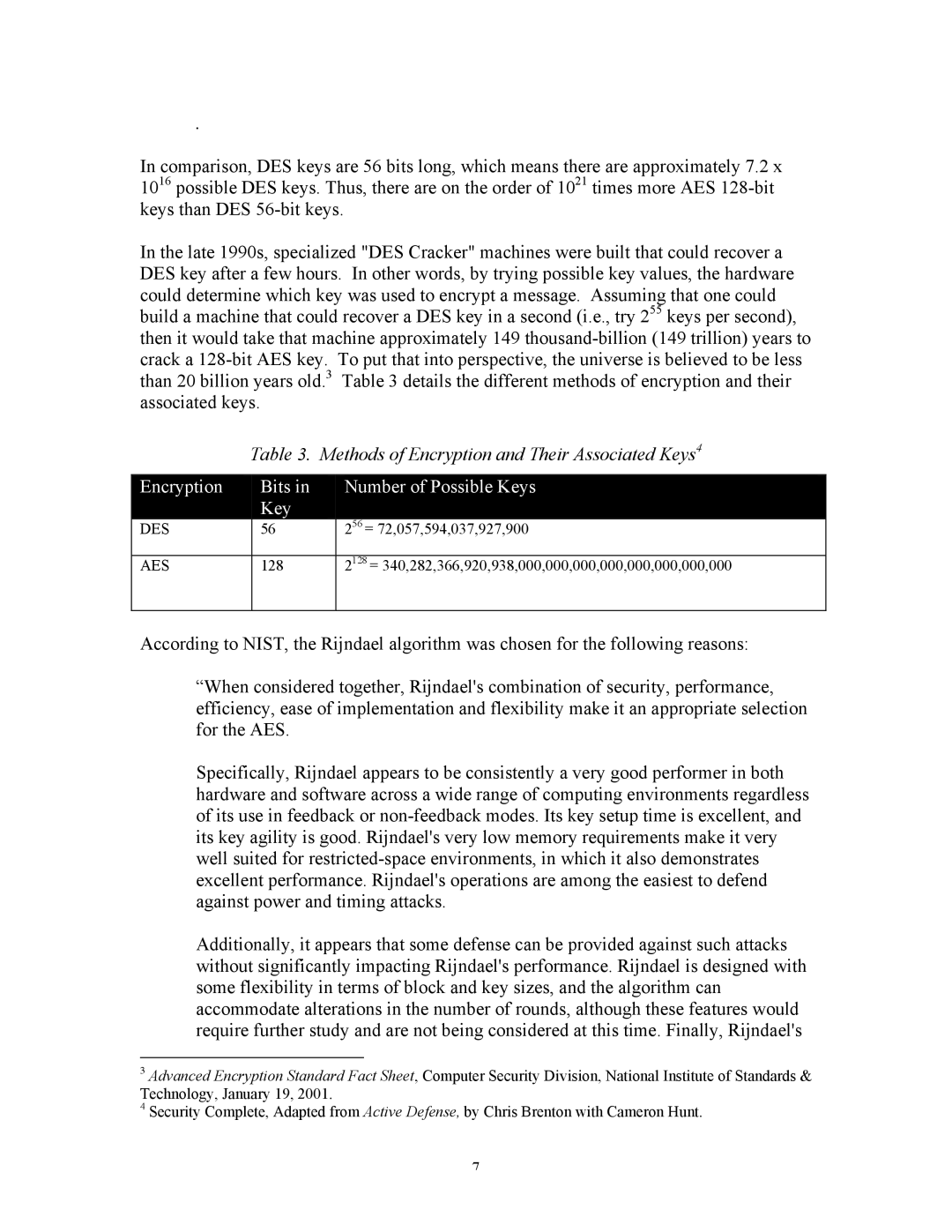 Motorola Wireless Broadband Platform manual Methods of Encryption and Their Associated Keys4 