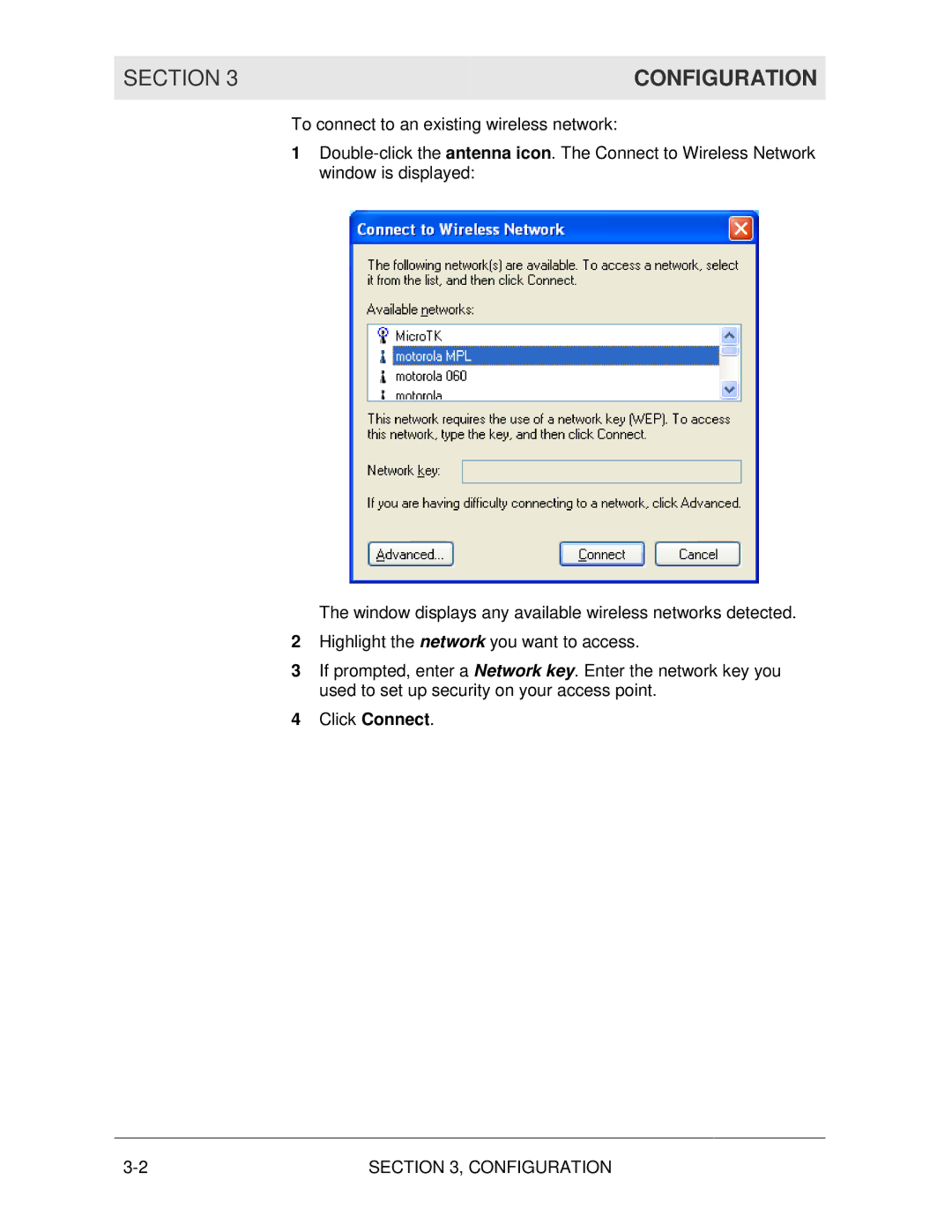 Motorola WN825G manual Configuration 