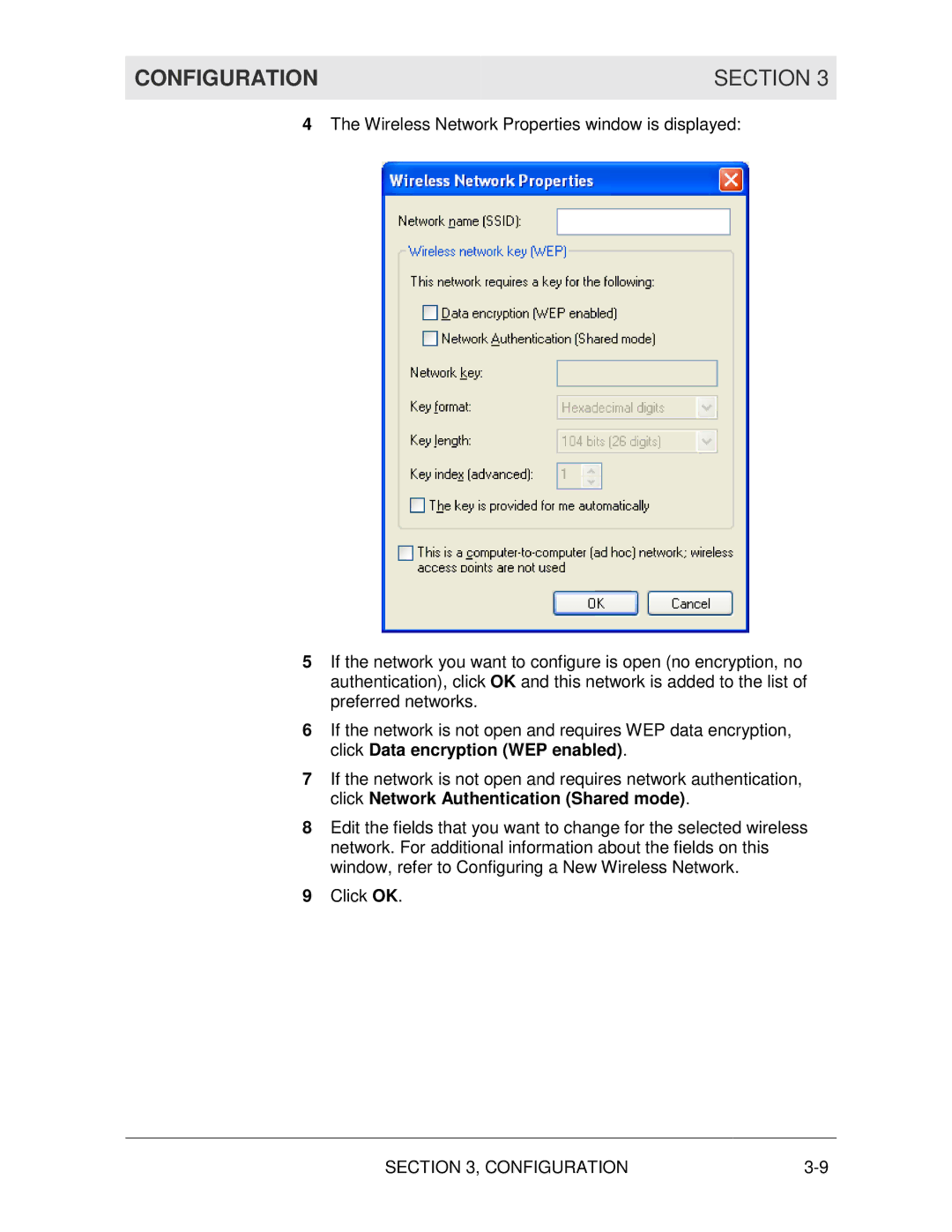 Motorola WN825G manual Configuration Section 