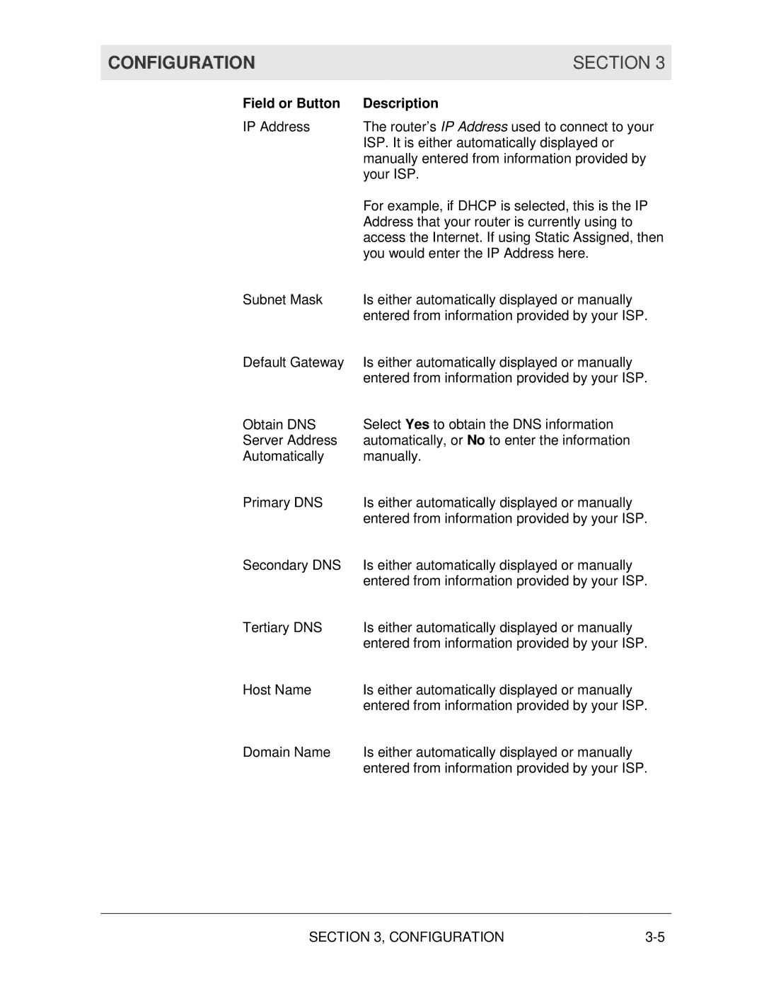 Motorola WR850G manual Configuration 