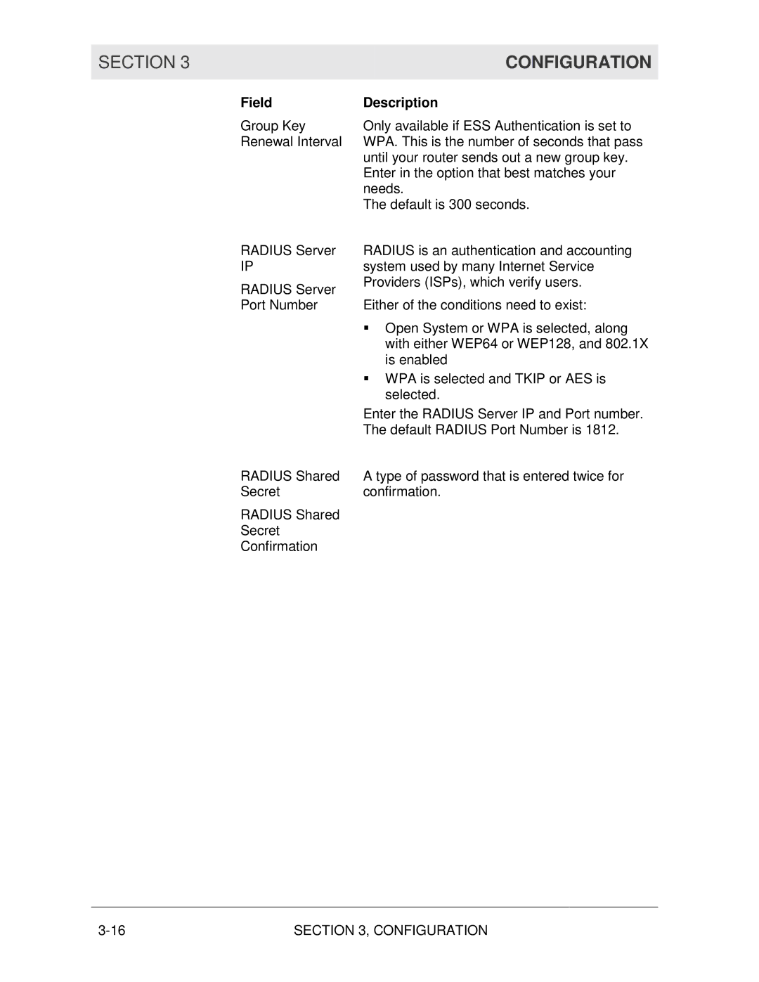 Motorola WR850G manual Configuration 