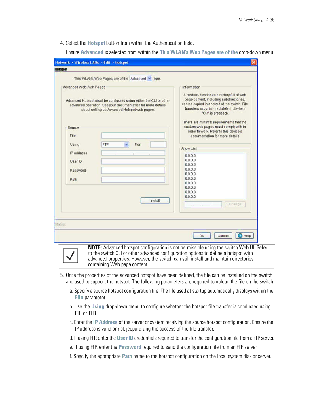 Motorola WS5100 manual Network Setup 