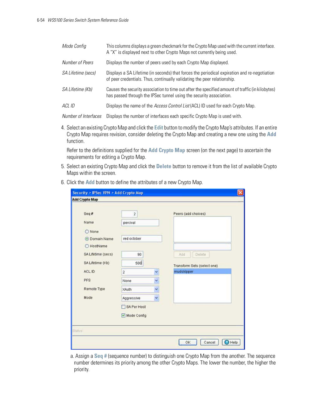 Motorola WS5100 manual Mode Config, Acl Id 